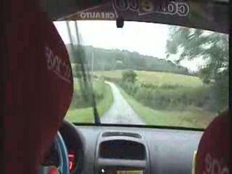 Rallye del'avesnois 2009 Es2 équipage Marc De Meyere/Antoine