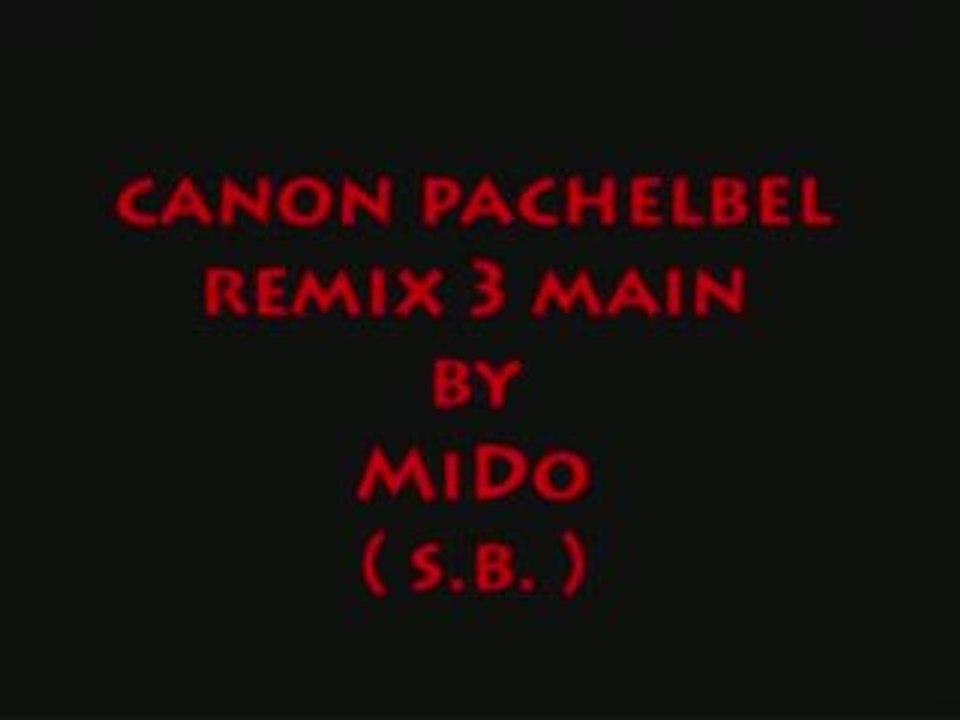 canon pachelbel - piano / 3mains by mido
