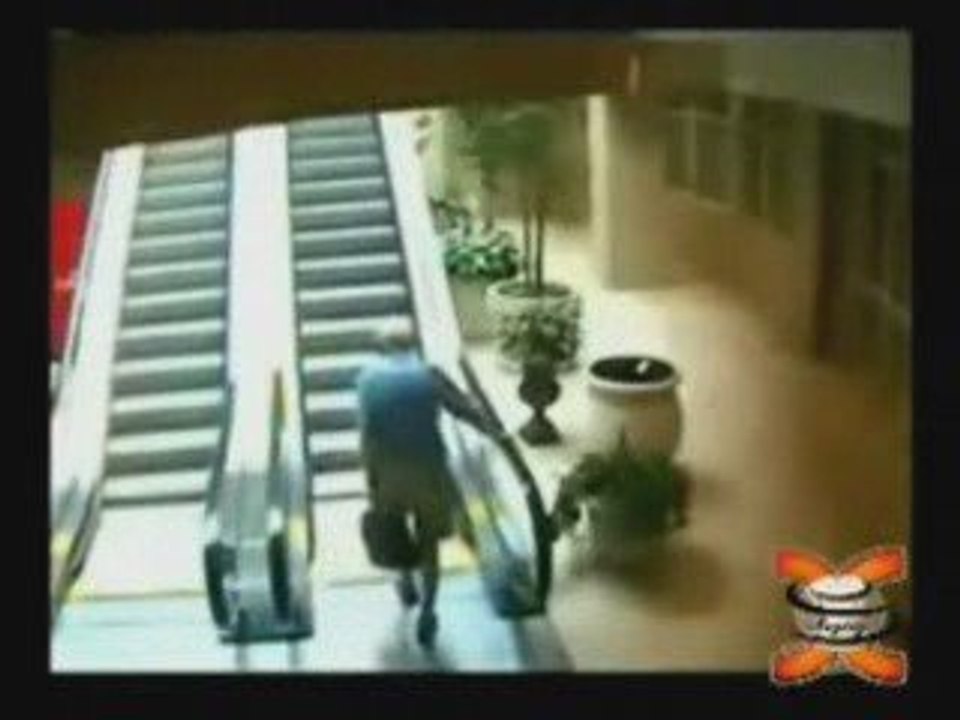 Escalator guy on his way up
