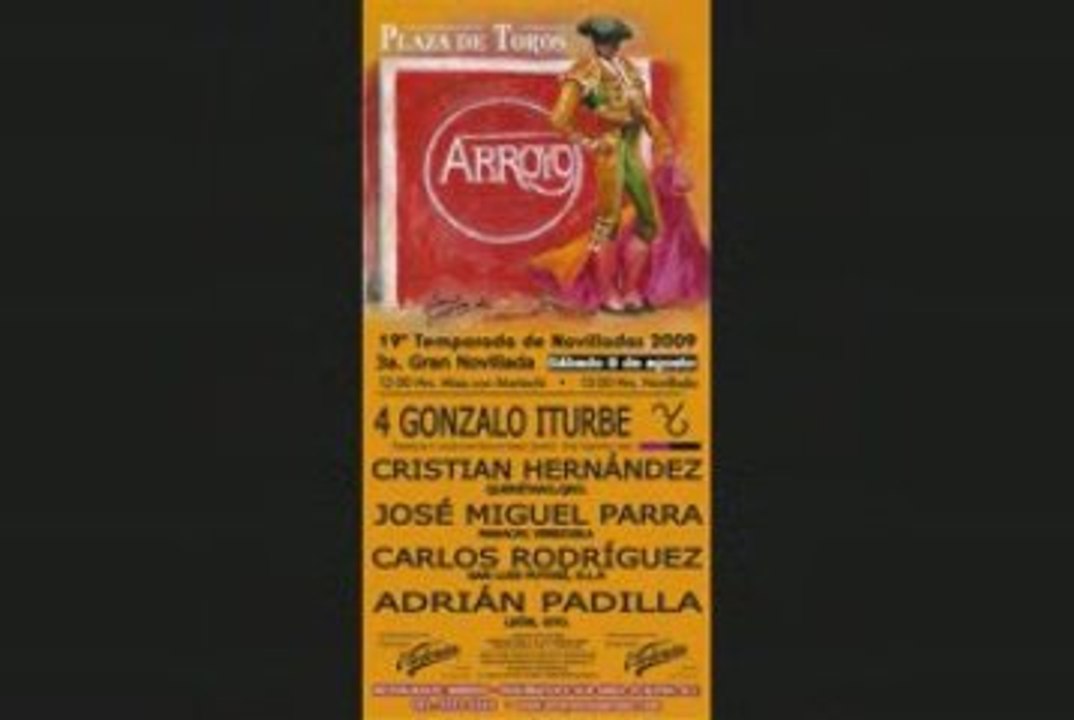 3a Novillada en la Plaza de Toros Arroyo 8-ago-09