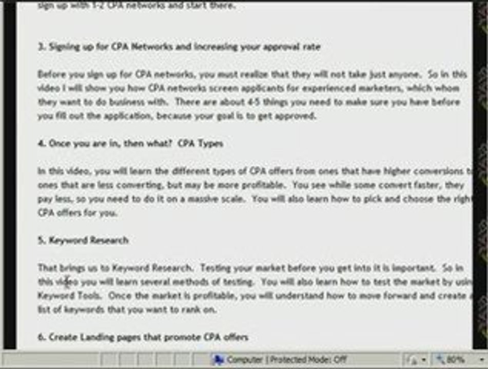 How To Make Money With Cost Per Action (CPA) Marketing Part