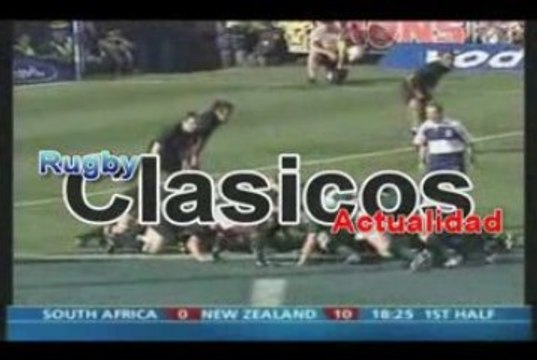 clasicos : Marius Joubert y su hatrick a All Blacks