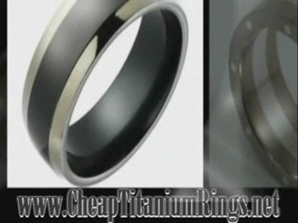 Quality Affordable Mens Black Titanium Wedding Rings