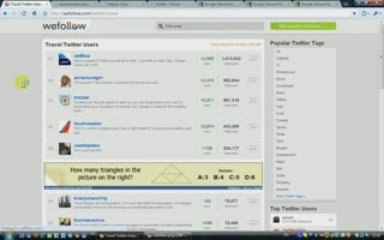 Build your Twitter Following with WeFollow