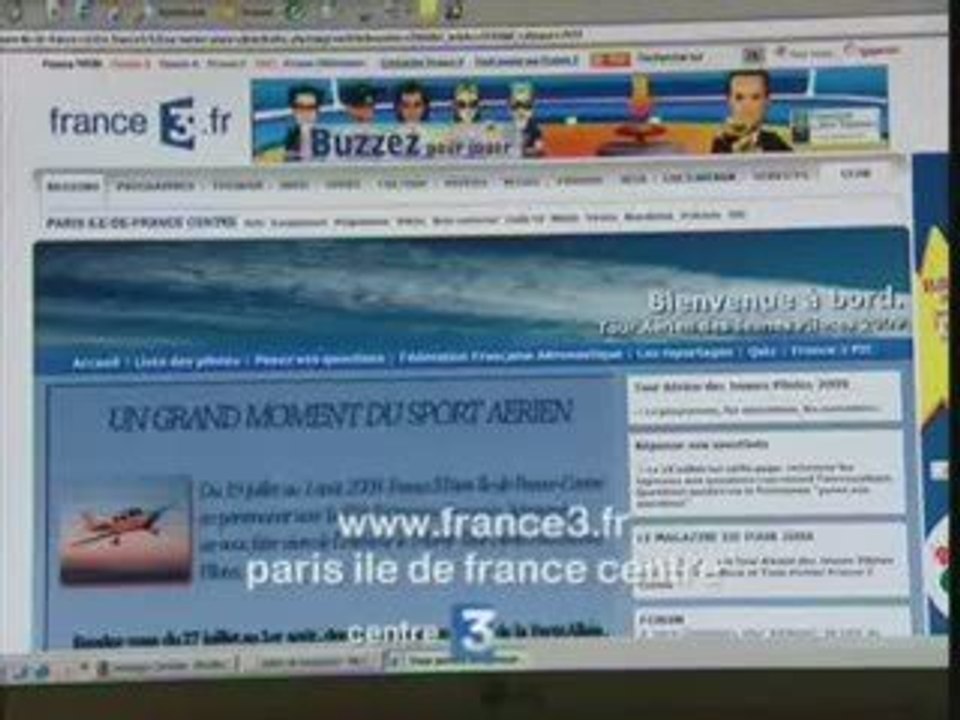 Présentation Tour Aérien des Jeunes Pilotes par France 3