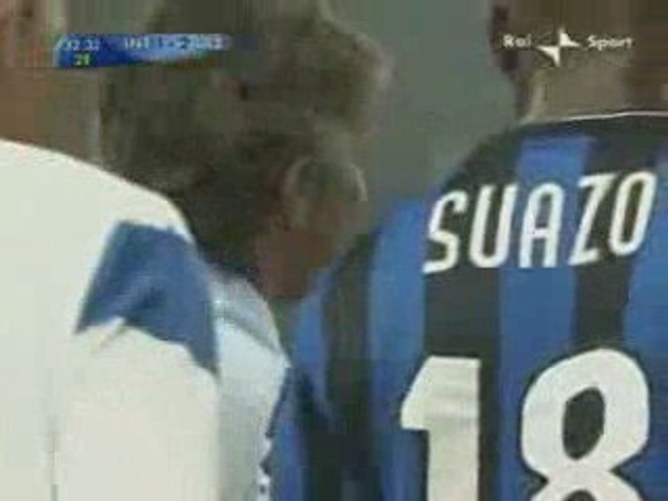 RAI UNO Supercoppa Inter-Lazio Primo goal di Samuel Eto'o 2