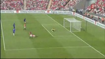 M.U vs Chelsea 1-2 but de lampard et ballack clash evra !!!