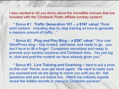 Clickbank Pirate With $2000 FREE Bonuses!!
