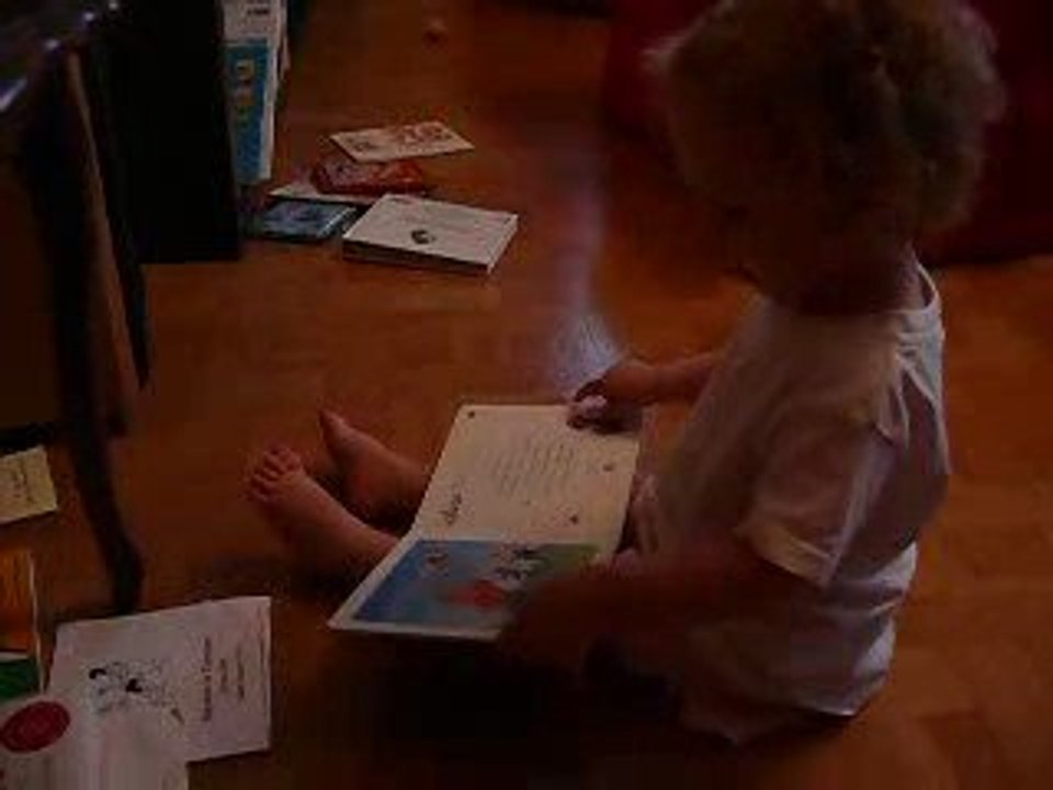 lit un livre - bis - 17 mois et demi