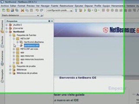 Creación de Clases Entidad a partir de una BD con NetBeans