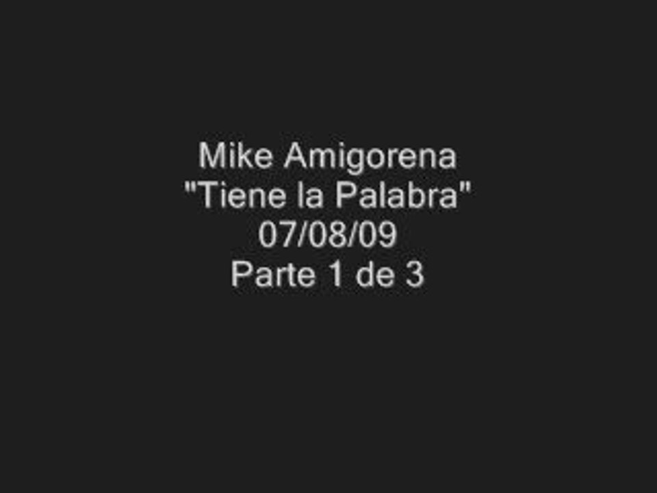 Mike en "Tiene la palabra" (1 de 3)