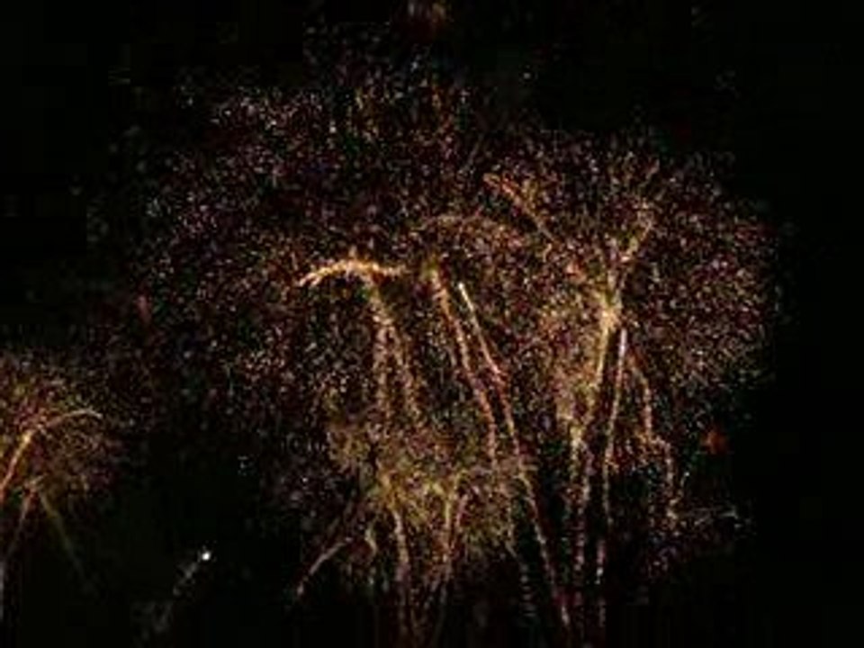 debut du feux d'artifice aux fetes de geneve 2009