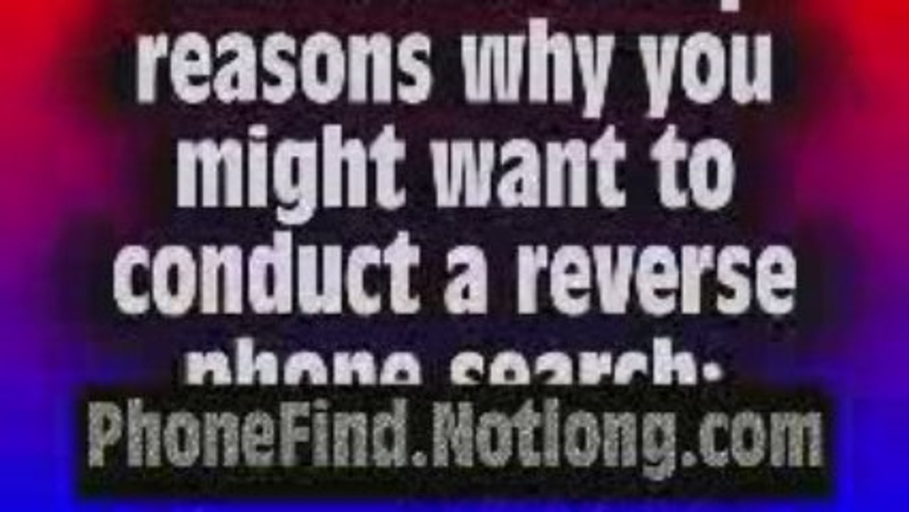 Cell phone reverse phone number lookup