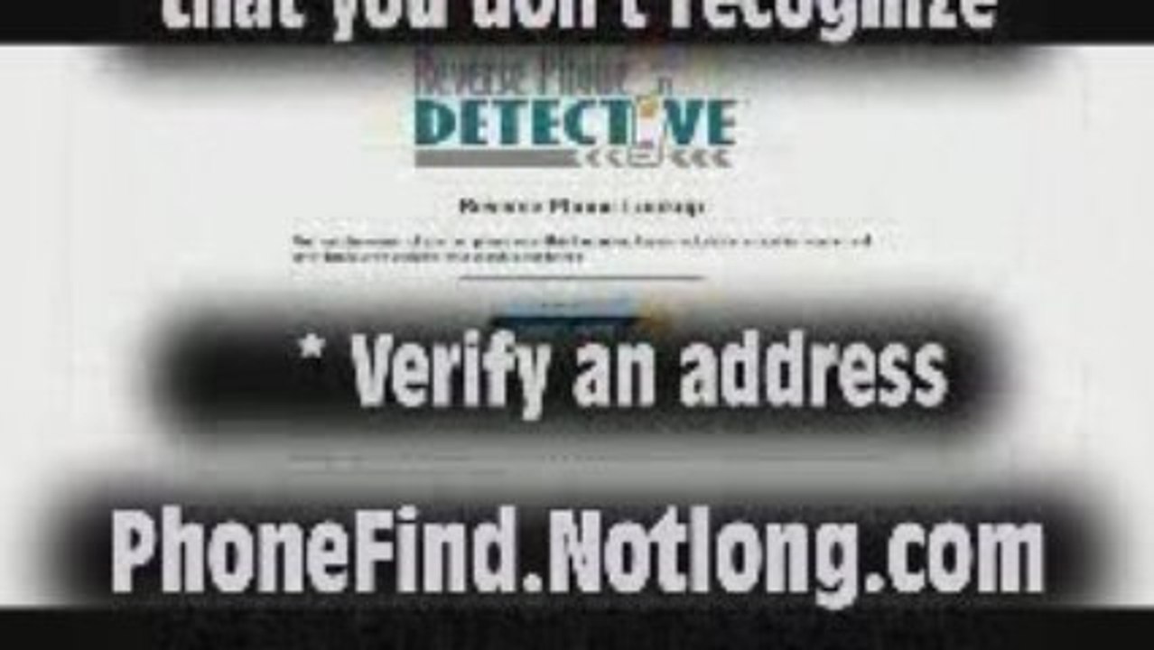 Cell phone reverse phone lookup