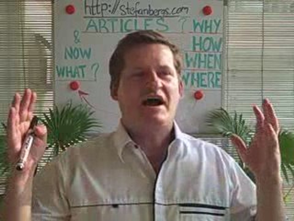 About Article Marketing: Article Writing - When?