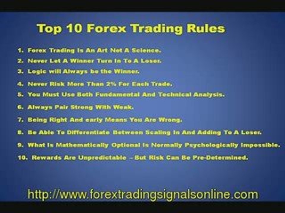 Forex Trading Signals