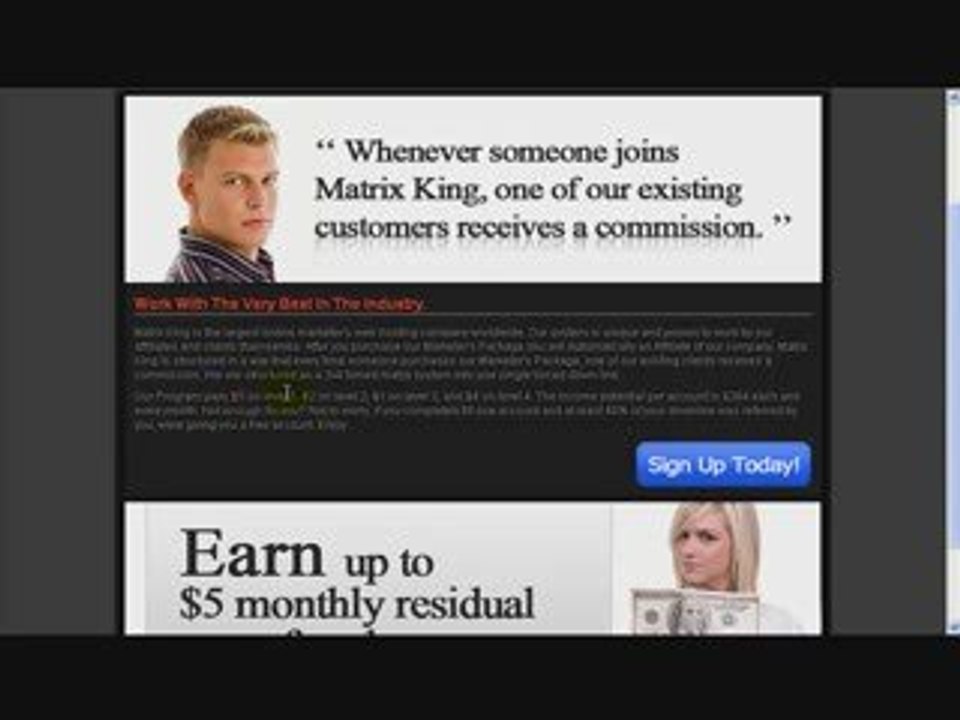 Matrix King Web Hosting & Affiliate Programs