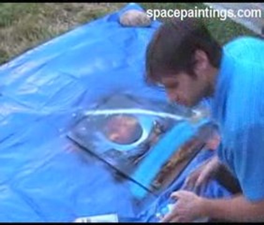 Birthday Spacepainting performace (part 1 of 11)
