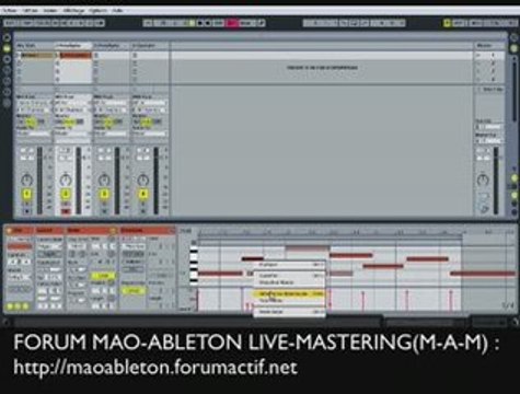 Tuto MAO : Ableton Live la fenetre de clips midi DIDGUITARE