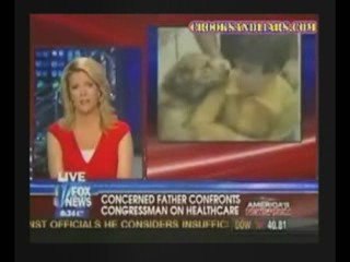 Upset Father At Townhall Threatens Violence