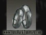 Quality Affordable Mens Black Tungsten Wedding Bands