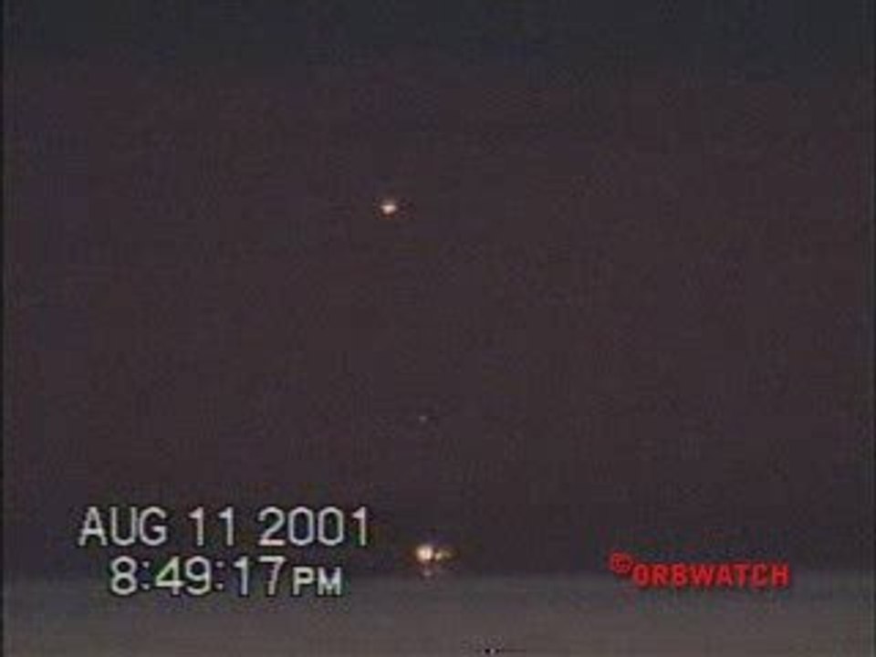 Orbs seen above the Sea Video