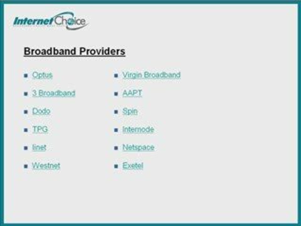 Compare ADSL, ADSL2+, Wireless, VOIP & Cable Broadband ...