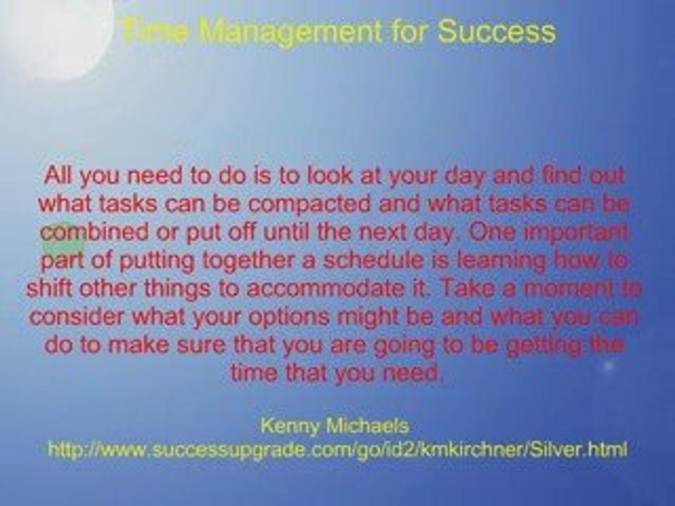 Time Management for Success