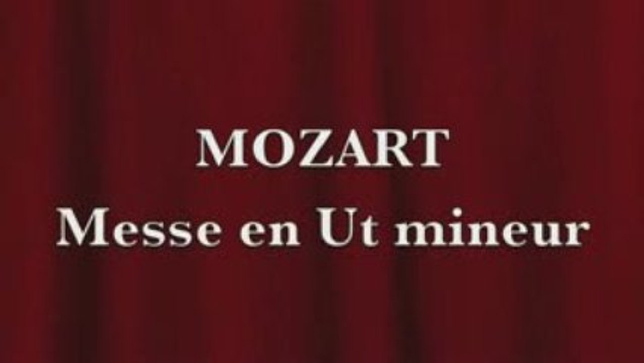 mozart kyrie de la messe en ut mineur