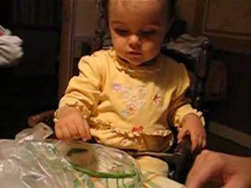 J'écosse les haricots comme maman !