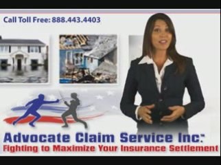 Contact Advocate Claim Service before  Insurance company