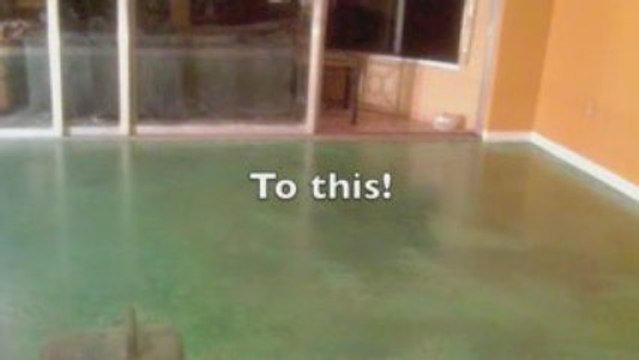 Acid Staining on Cool Deck 305-731-2242