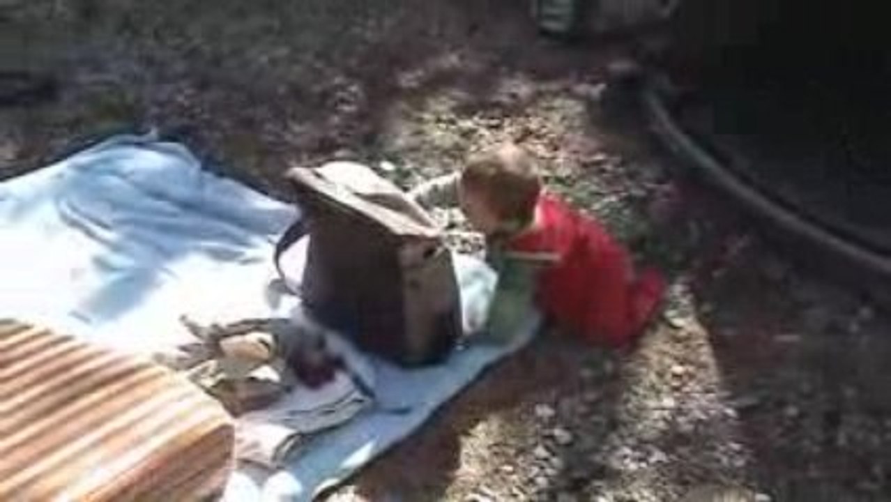 Gabin au camping