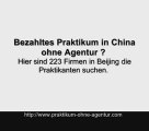 bezahltes praktikum beijing peking china