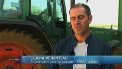 Les éleveurs de porcs inquiets (Péault)
