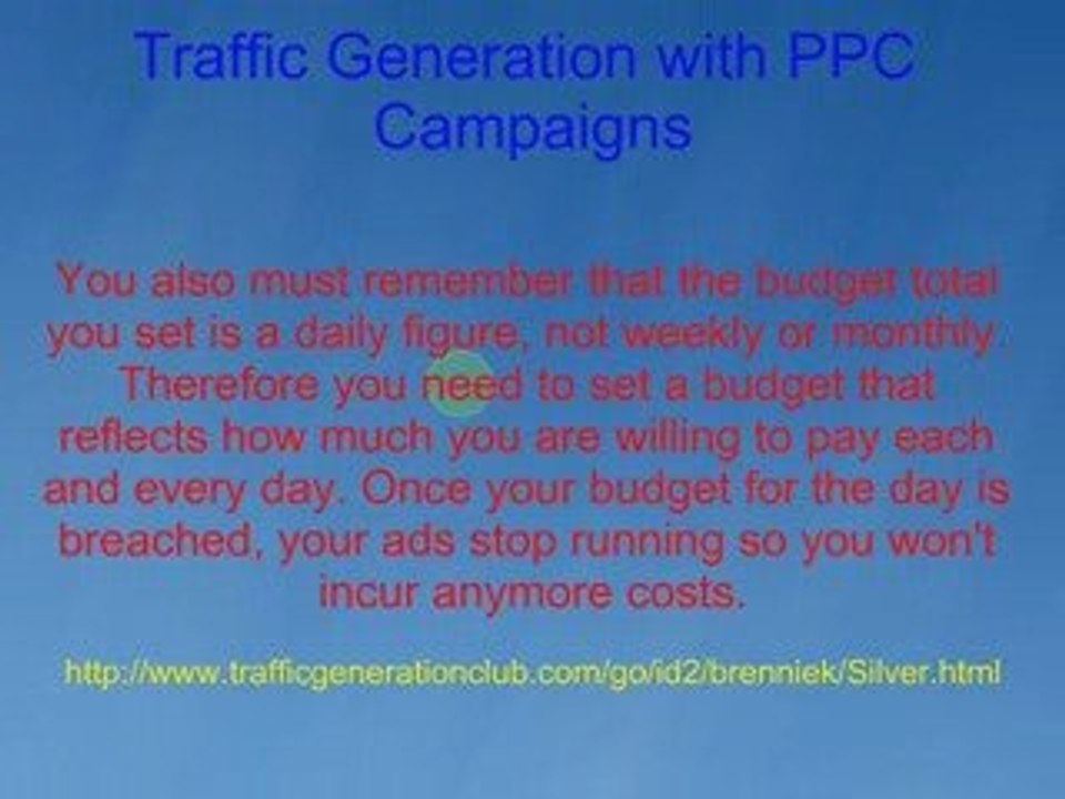 Traffic Generation with PPC Campaigns