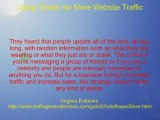 Using Twitter For More Website Traffic