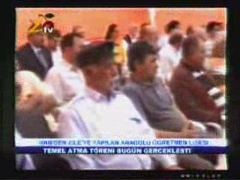 zile anadolu lisesi temel atma töreni