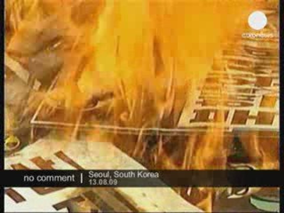 Rassemblement Anti-ralliement avec la Corée du Nord à Séoul