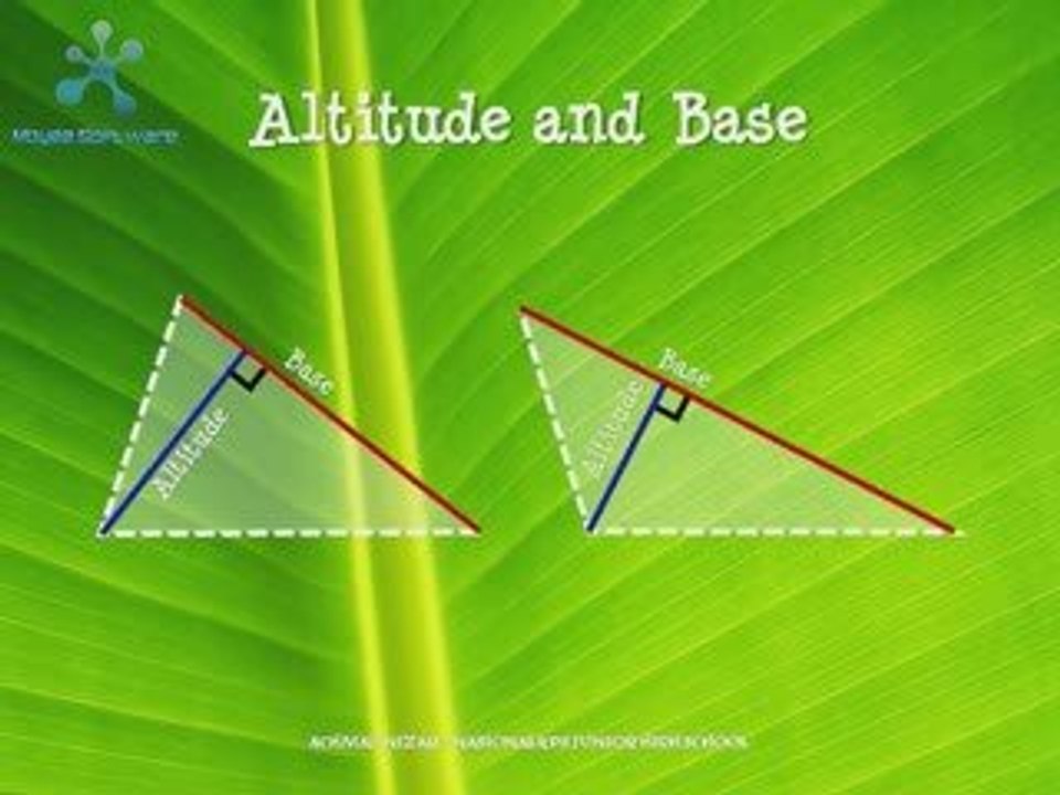 Triangle - Altitude and Base of Triangle