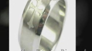 Affordable Celtic Titanium Ring and Brushed Titanium Rings