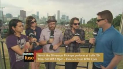 Fuse Interviews Silversun Pickups at Lollapalooza 09