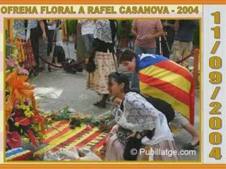 Ofrena Floral a Rafel Casanova 2004