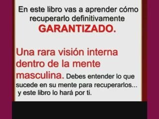 Atención Mujeres: COMO RECUPERAR A TU HOMBRE