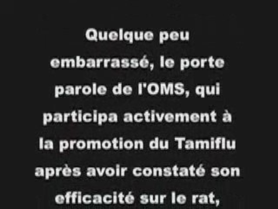 Tamiflu responsable de la mutation de virus