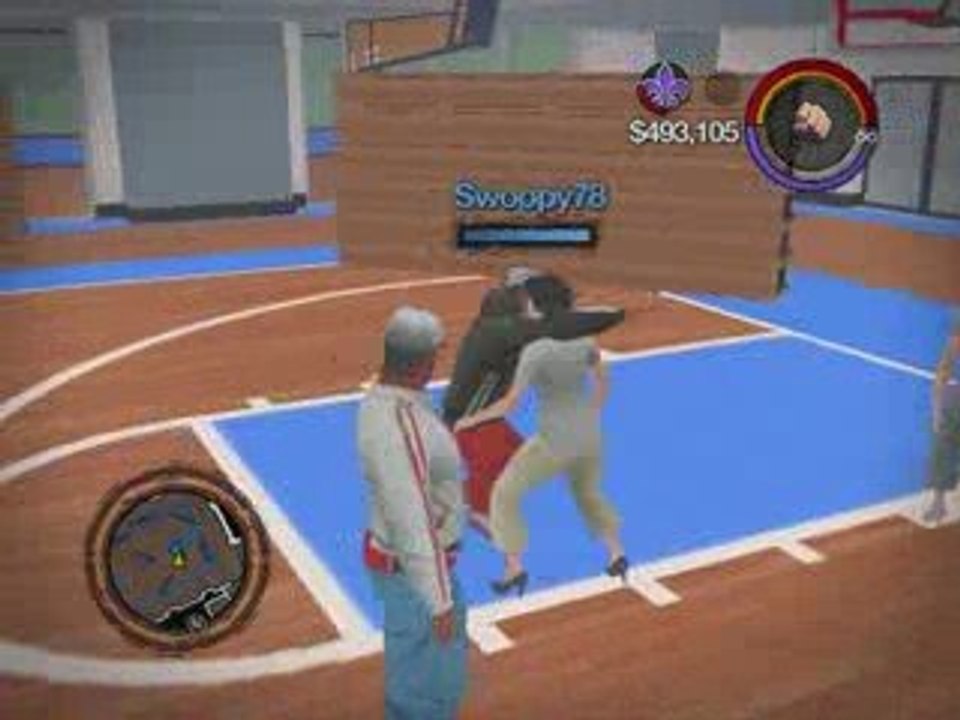 Yoga lors d'un match de basket avec un pote :p