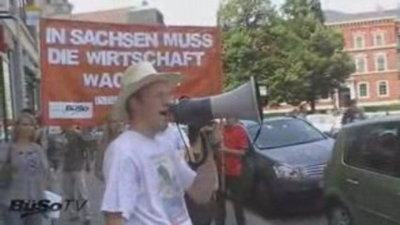 Landtagswahl in Sachsen: Kundgebung der BüSo in Görlitz