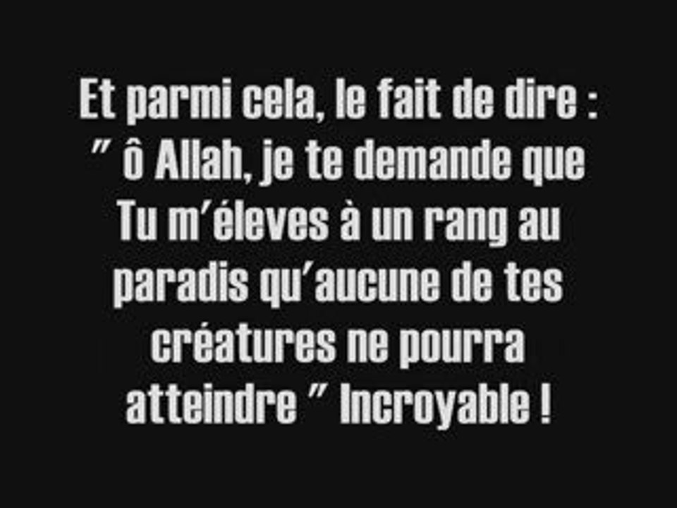 Quelques bienséances relatives à l'invocation