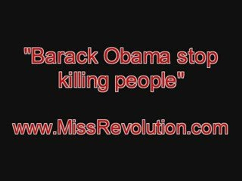 Barack Obama stop killing people