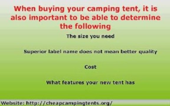 Cheap Camping Tents - Sleep In Comfort On Your Expeditions